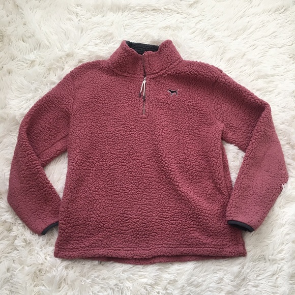 PINK Victoria's Secret Tops - Pink Sherpa Quarterzip